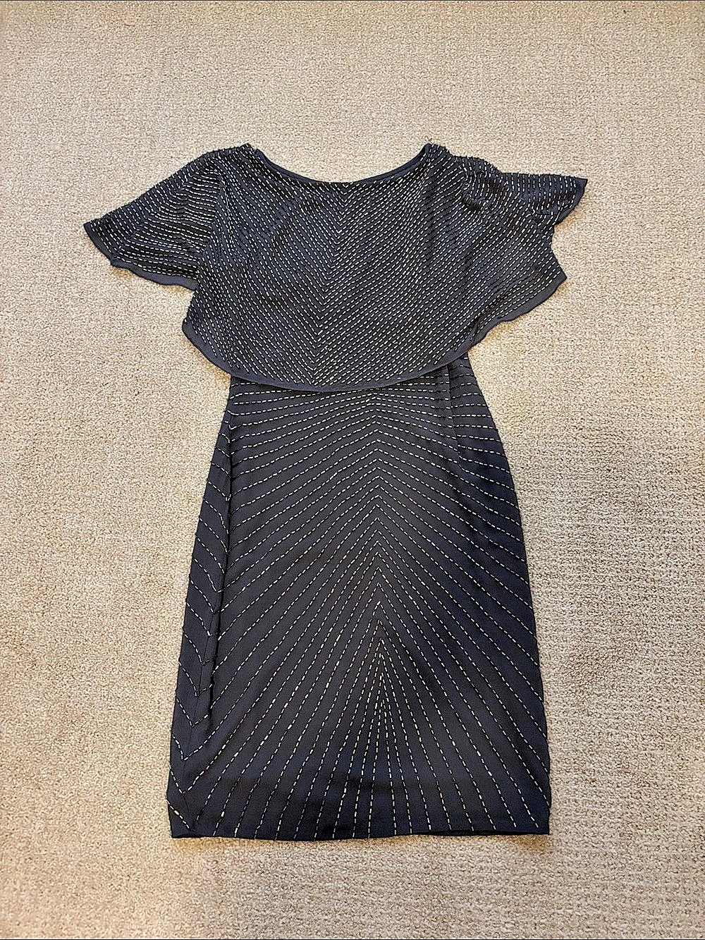ADAM MATTOX Mini Dress in Dark Gray — Never Worn